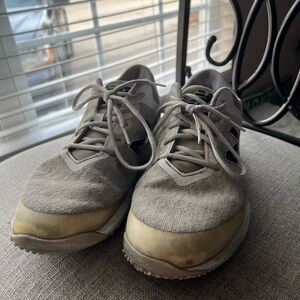 Men's white turf shoes